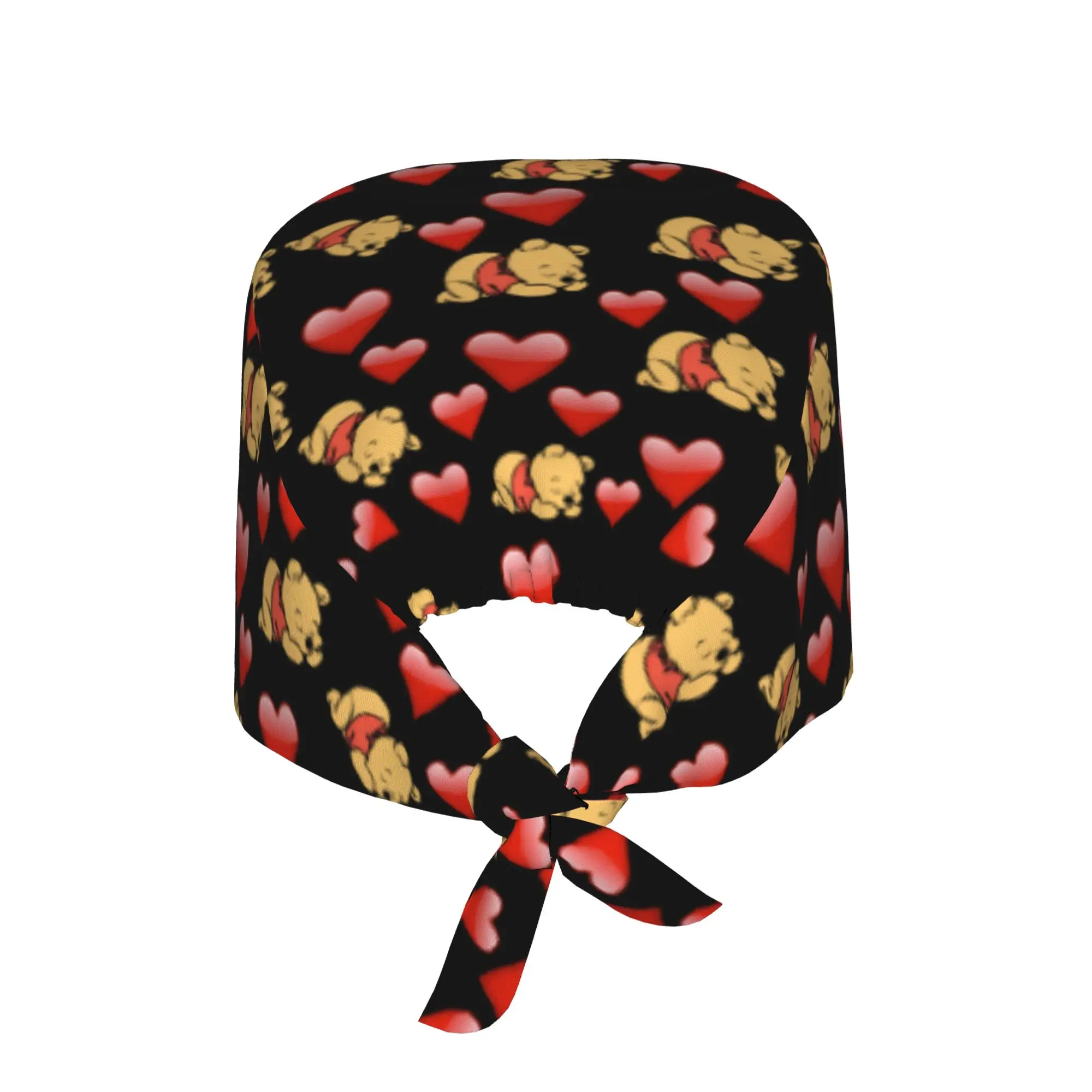 Custom Winnies Anime Poohes Scrubs Cap Surgical Hats Men Women Bears Cartoon Operating Room Cap Operator Hats Lab Works Hat