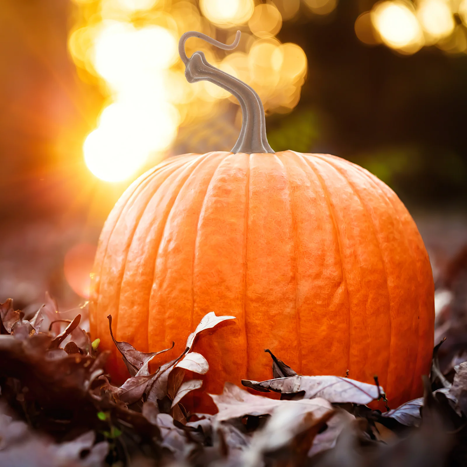 

Пластиковые стебли и головки тыквы, 40 шт., набор поддельных тыкв для декора Хэллоуина, вечерние, садовые, настольные украшения с оранжевыми ручками