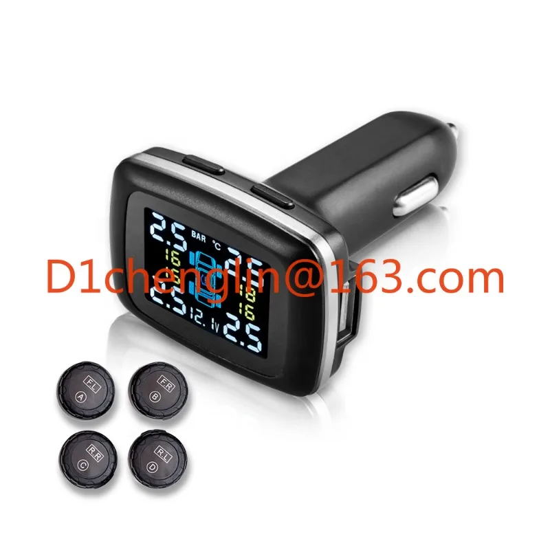 Cigarette Lighter Automotive TPMS Mini Sensor Tire Pressure Monitoring System