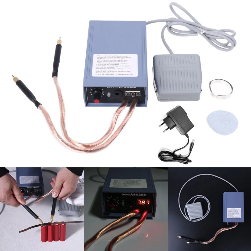 1 Piece EU Spot Welder 5000W LED Battery Solder Welding Machine for 18650