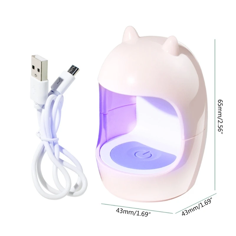 E1YE Mini UV Lamp, Dryer Gel Polish Curing Lamp Quick-Drying UV Light