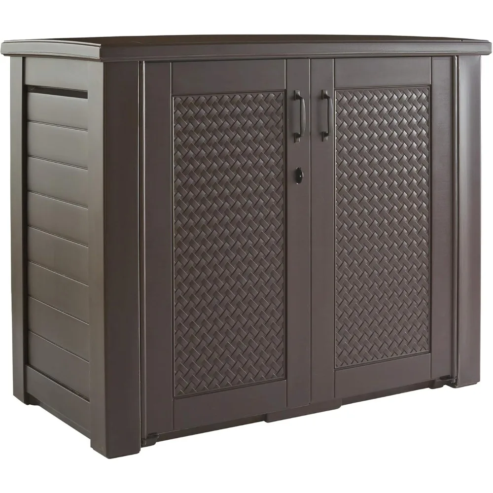 

Outdoor Storage Cabinet, Weather Resistant, Organization for Home/Backyard/Toys/Garden Tools/Porch/Patio Cushions, Deck Box