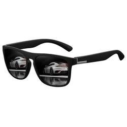 Men Women Polarized Sunglasses Luxury Brand Designer Vintage Square Sport Sun Glasses Fashionable Driving Fishing Eyewear