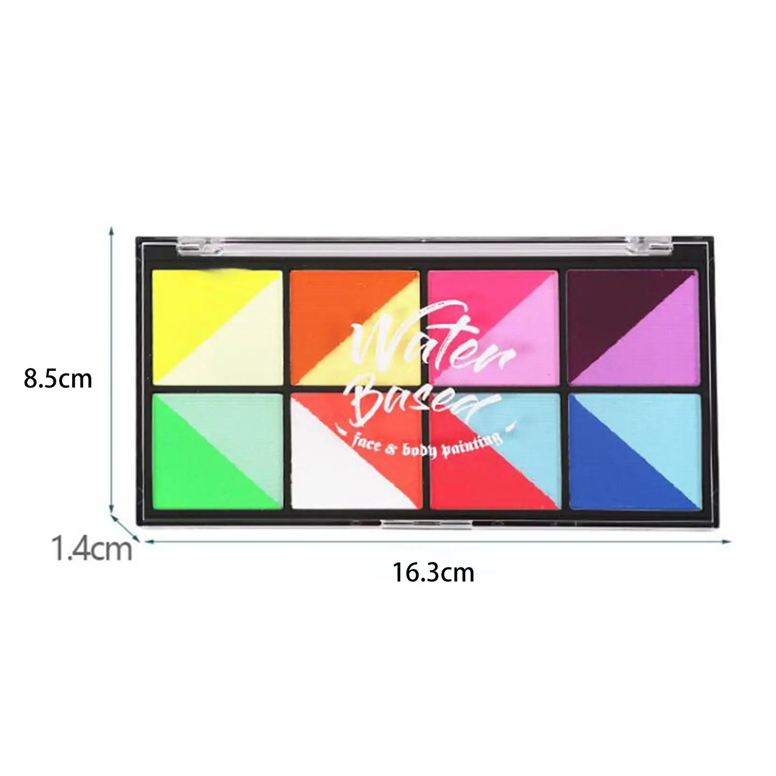 طلاء الجسم للوجه، أداة احترافية خاصة، لوحة مكياج للوجه لمرحلة الهالوين، فستان تنكرية، مسرح عيد الميلاد #6