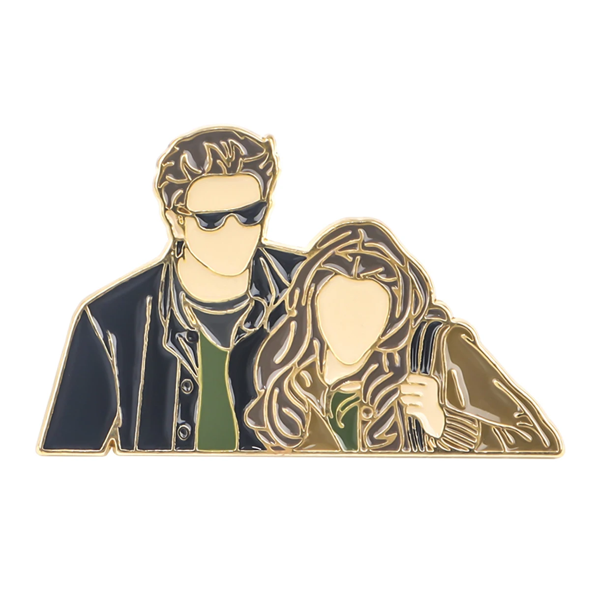 Twilight Enamel Pin, Colorful Fish Brooch Gift for Fans