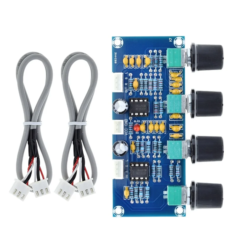 -A25M XH-A901 placa de tom pré-amplificador com ajuste de volume de graves agudos pré-amplificador controlador de tom para placa amplificadora