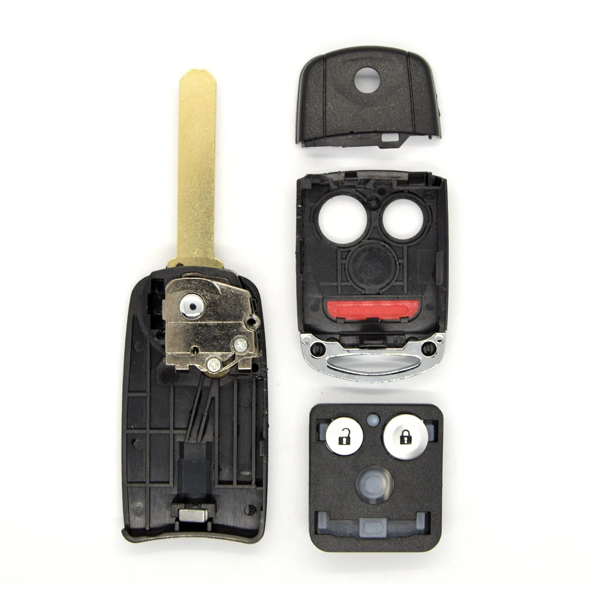 Okey Remote Control Car Flip Folding Key Modified Shell Replacement Case For Honda Civic Dio Fit Crv Hrv Accord Odyssey Jazz