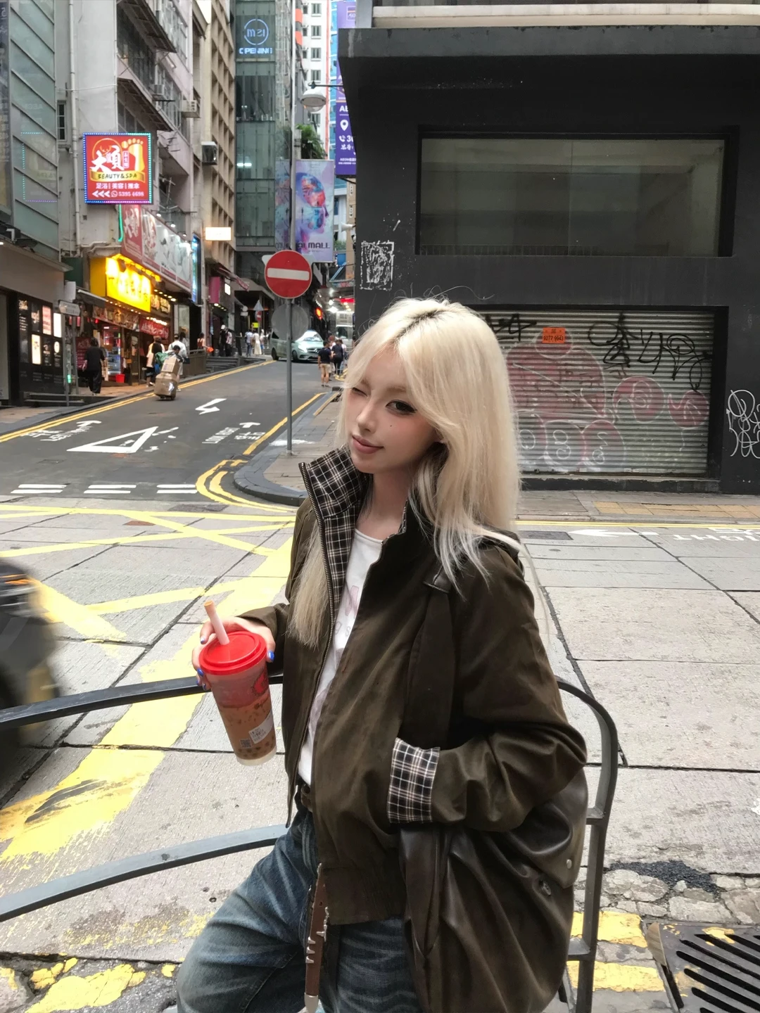 

Brown Plaid Splicing ort Jaet Men's Autumn Winter Barn Sle Workwear Coat Stand Collar Baseball Suit Loose Fit Warmth