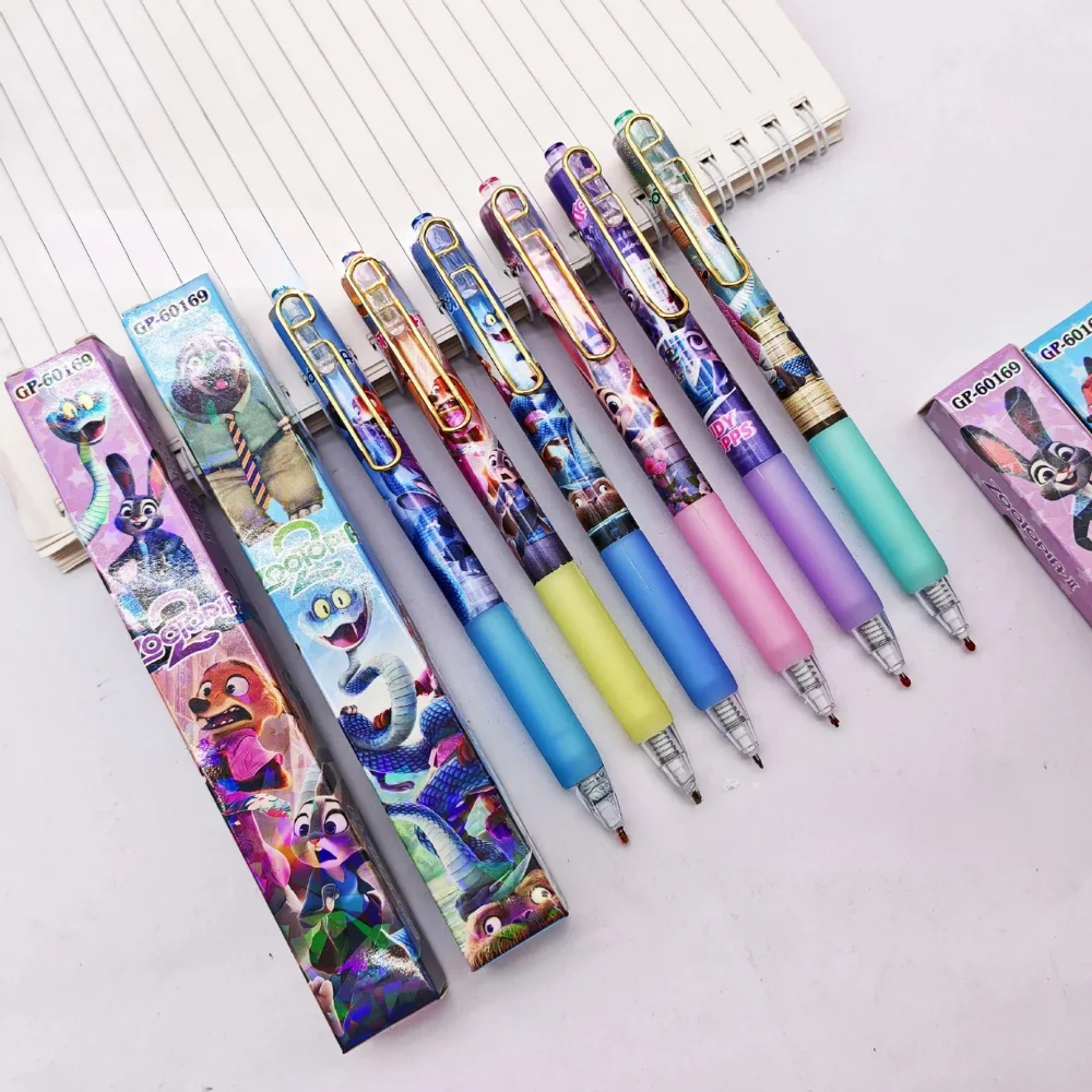 Disney Zootopia2 Cartoon Fox Nick Rabbit Judy Blind Box Surprise Gel Pen Press Student Teacher Writes Smooth For Kids Stationery