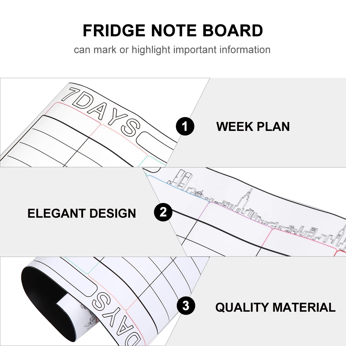 

Magnetic Soft Whiteboard Fridge Note Erasable Refrigerator Reminding Message Board Magnetic Memo Sticker Reusable Dry Wipe