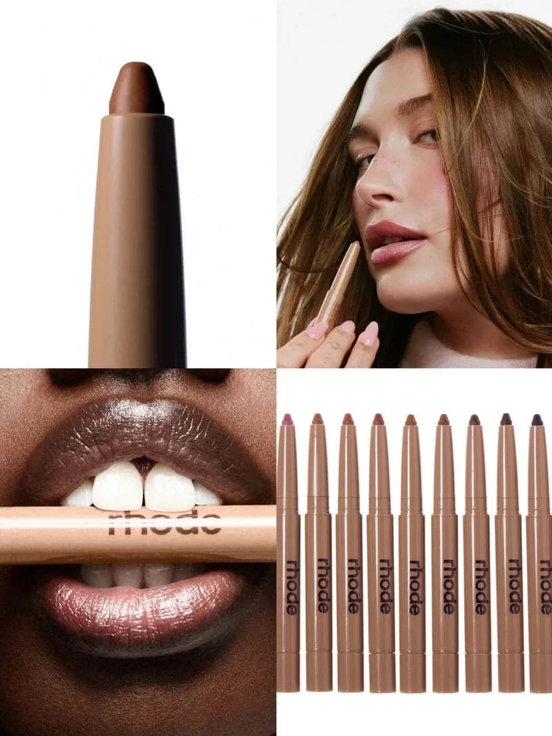 Marca de moda de lujo, lápiz labial péptido de piel, delineador de labios duradero, brillo de labios, mejora de contorno, espejo de maquillaje de labios, Cosméticos de belleza INS