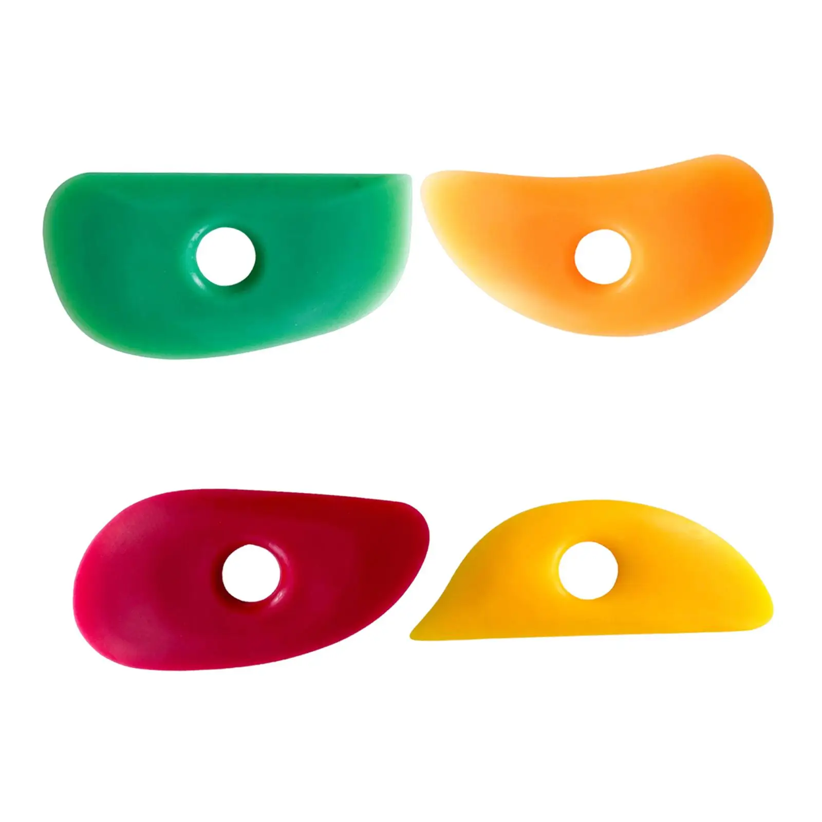 Potters Clay Rib Silicone Carving Shaper Multicolor Ceramics Molding Tool Set for DIY Pottery Projects