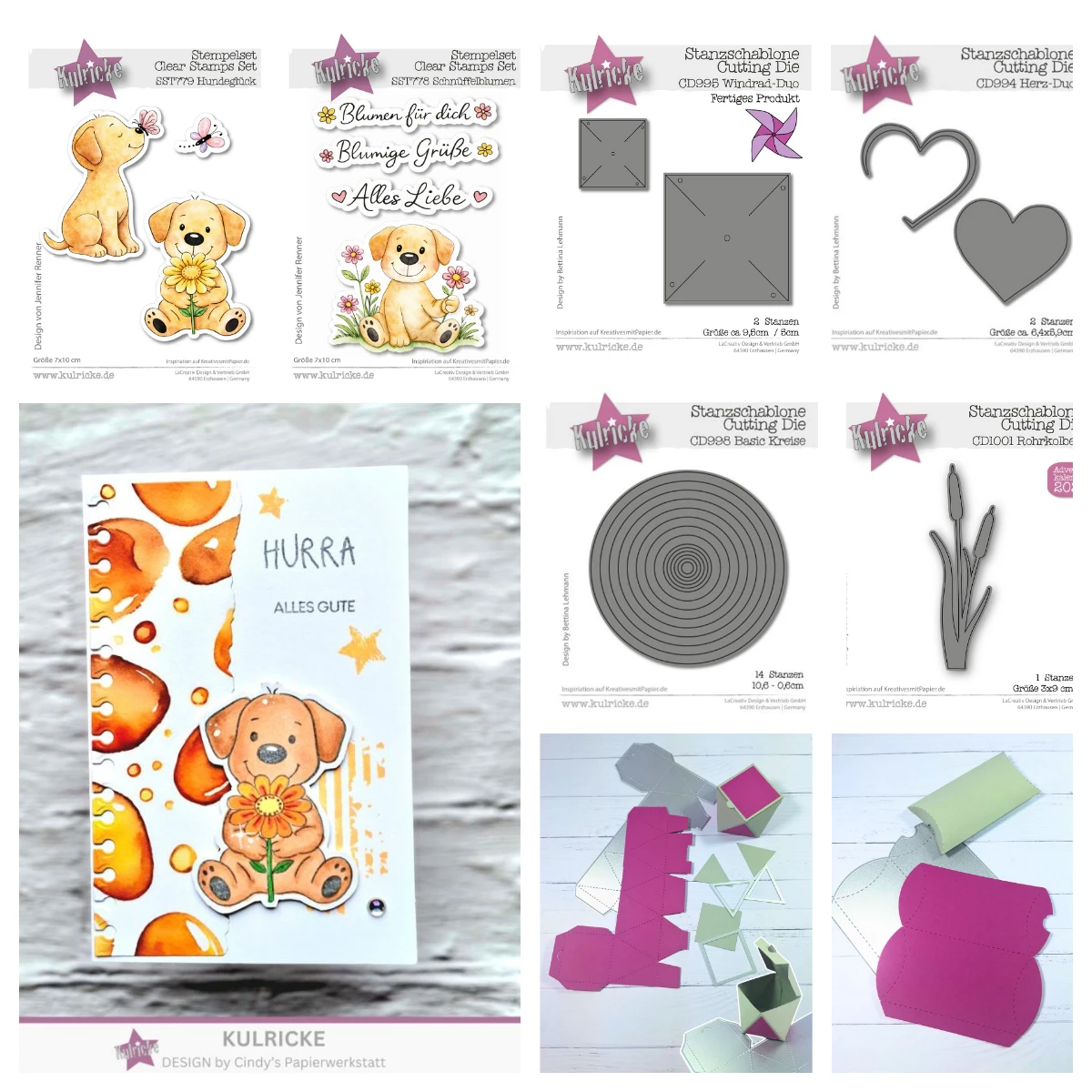 

Dies and Stamps Set Dog Luck Short Kiss Flower Pillow Fake Box Decorate Heart Duo Basic Circle Dies DIY Carft Scrapbook 2026 New