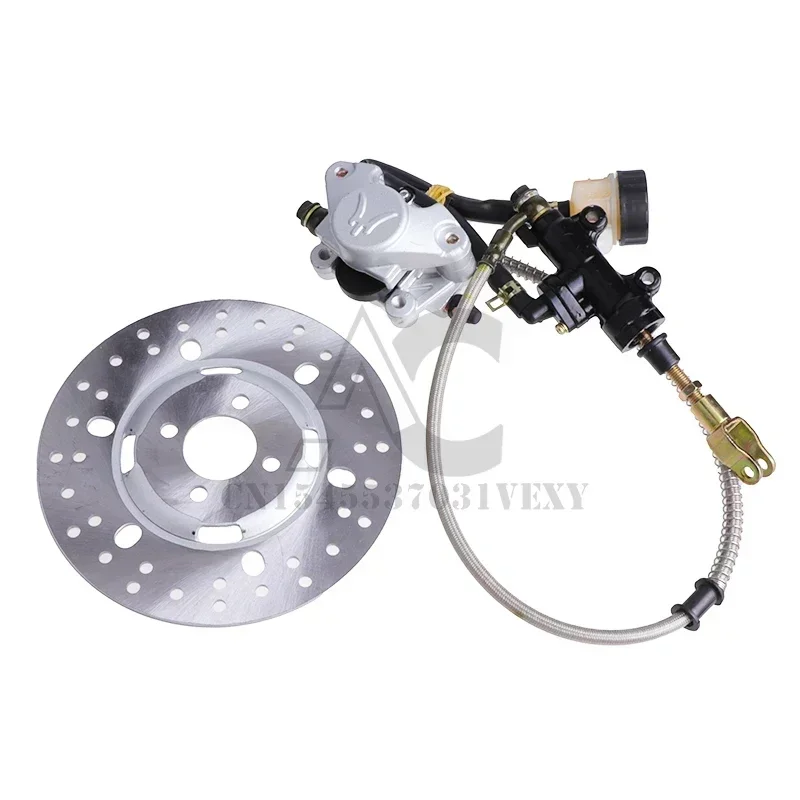 Motorcycle Rear Disc Brake Caliper Assembly with Pads for 110/125/200/250cc Dirt Pit Bike ATV Go Kart Quad Off-Road Vehicles