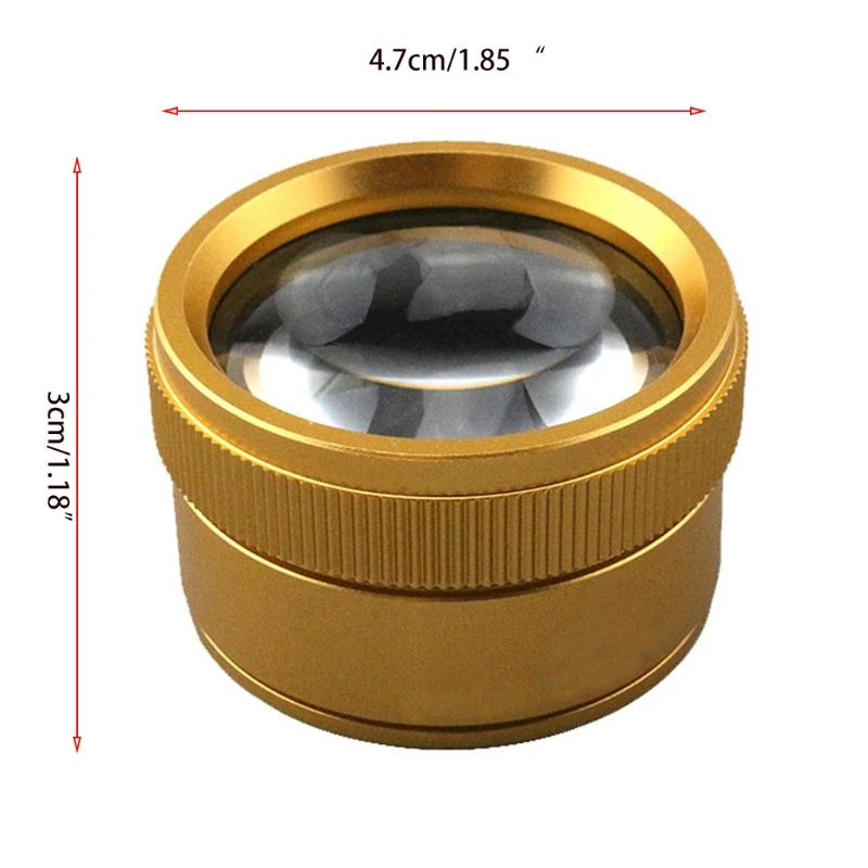 30x 光学ルーペ拡大鏡ループ顕微鏡虫眼鏡レンズポータブルコインドロップシッピング
