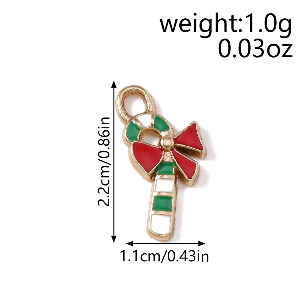 Tusember 10 Stück Emaille-Weihnachts-Lebkuchenhaus-Charms für Weihnachten, Halsketten, Ohrringe, Armbänder, Anhänger, Basteln – Detail 30