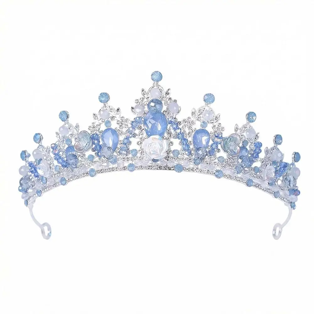 

Frozen Crown and Tiaras for Women, Crystal Queen Princess Hair Accessories Rhinestone Bridal Headband for Wedding Birthday P