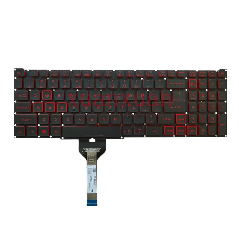 New For Acer Nitro 5 AN515-56 AN515-57 AN517-53 AN517-54 Keyboard RED Backlit US