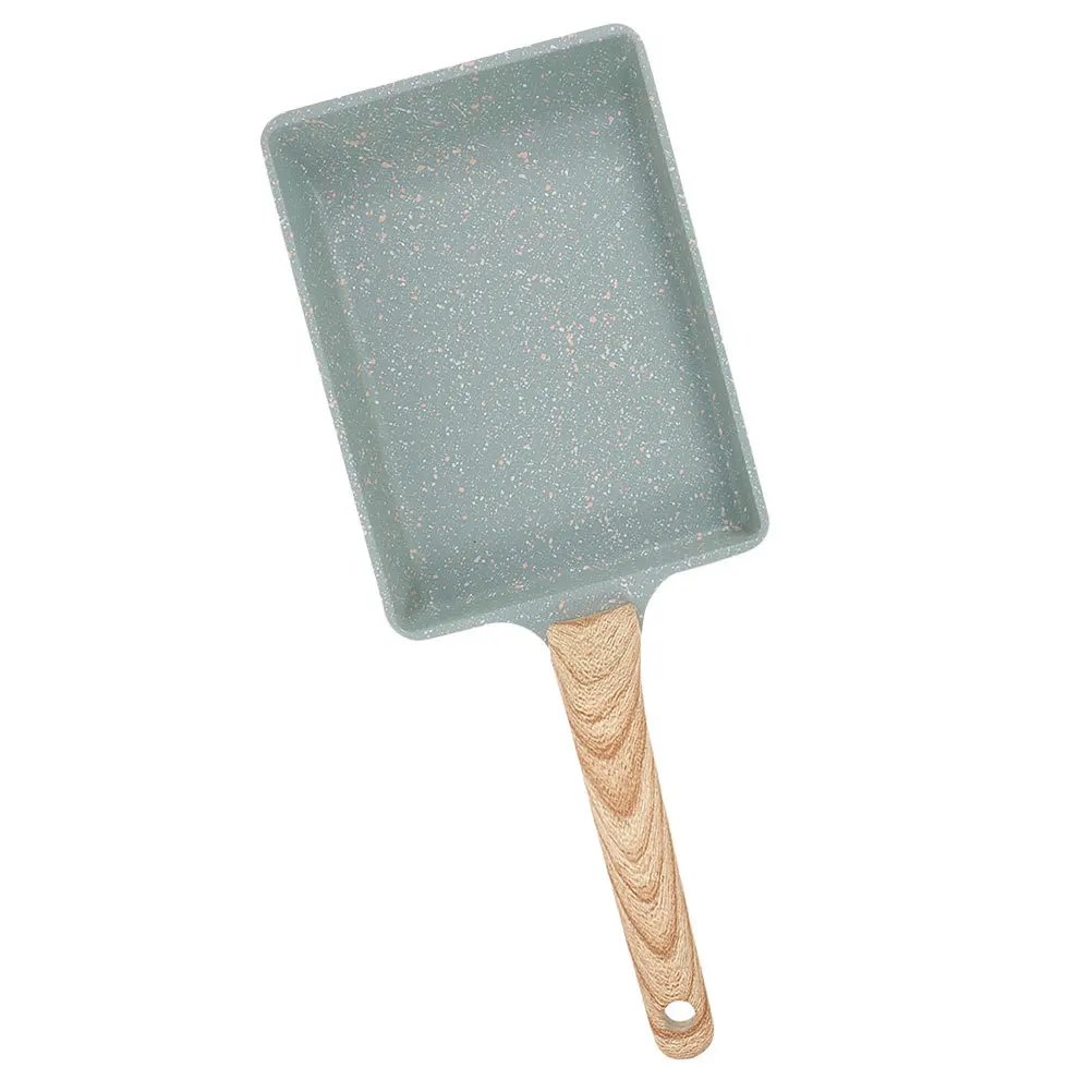 

Japanese Omelette Pan Nonstick Tamagoyaki Egg Frying Pan Rectangle Shape for Eggs Pancakes Steak Cooking Healthy Easy Clean Wood