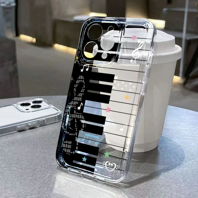 Letter Music Note Painted Phone Case For Xiaomi 17 Pro Max 12 13 14 15 12T 13T 14T 15T Pro 15 Ultra Mi 11 Lite Silicone Cover