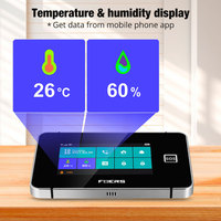 FUERS 4.3 Inch WiFi Wireless Alarm System For Home Security GSM Home Alarm Kit With Siren Tuya Smart Life PIR Motion Sensors