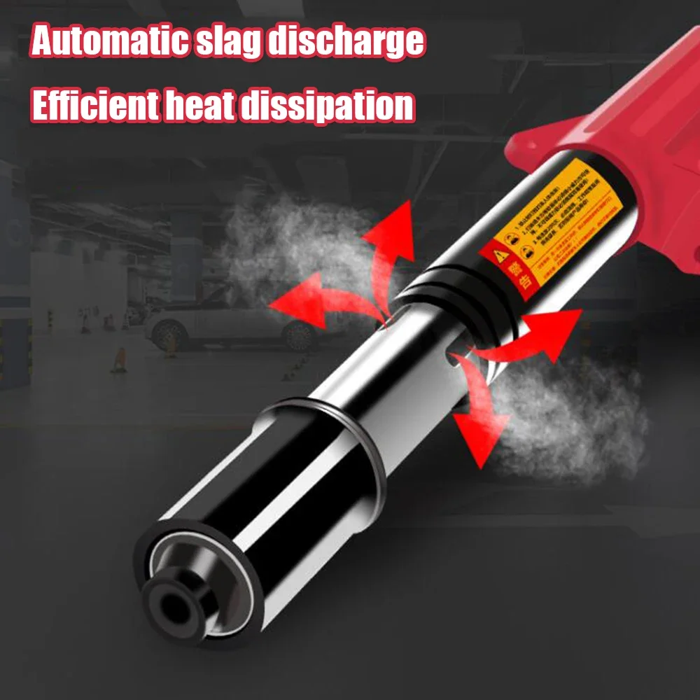 Mini Steel Nail Gun Rivet Tool Adjustable Power Silencer Automatic Slag Wall Fastening Tool for Tooling Ceiling Slotting