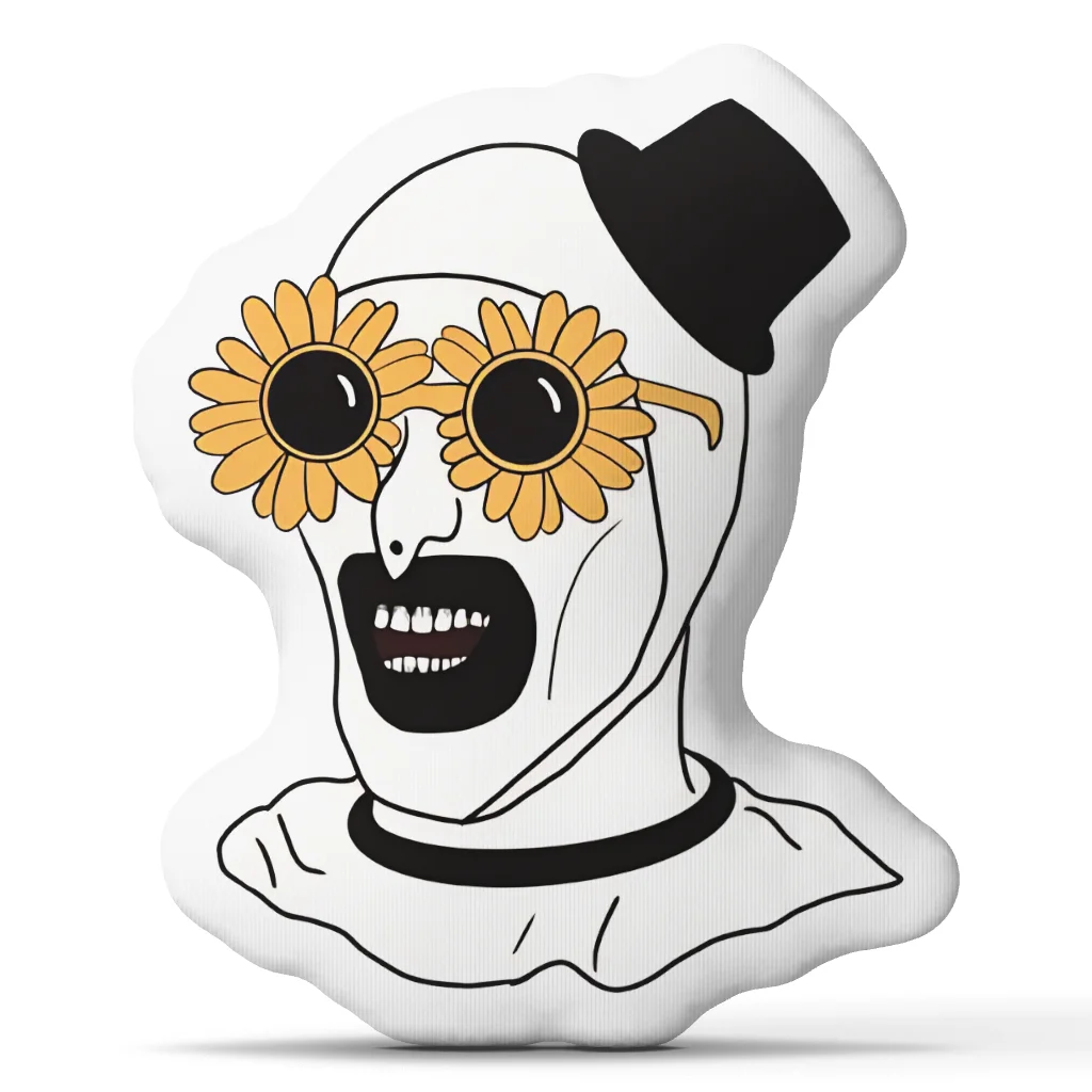 Terrifier Art the Clown Movie Cushion Irregular Stuffed Throw Pillow Home Decor Gift Sofa Bed