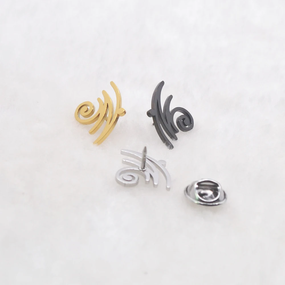 بروش WiFi Ripple - دبوس معدني عصري بسيط لبدلات غير رسمية وإكسسوارات طية صدر السترة الأنيقة #2