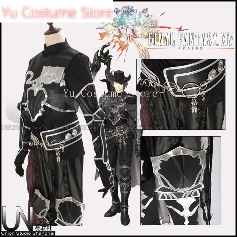 

Yu костюм игры FF14 Final Fantasy XIV Zero косплей костюм Хэллоуин униформа мужские карнавальные наряды для вечеринок Cos одежда