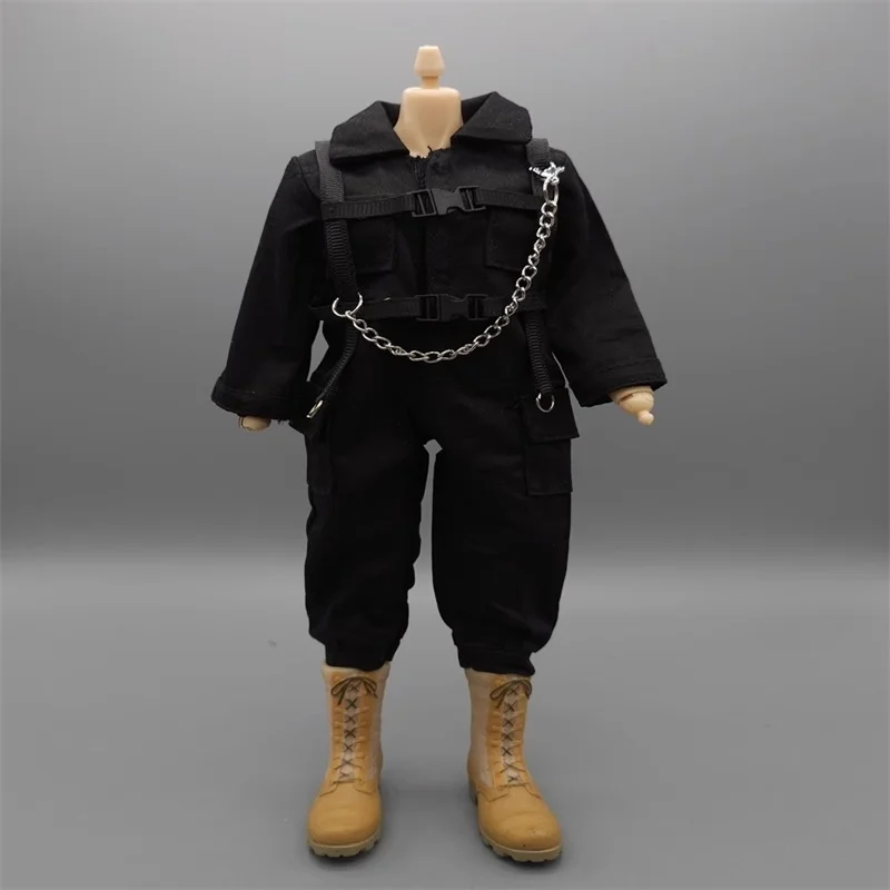 

1/6 Female Soldier Clothing Accessories Work Pants Tactics Jumpsuits Shoe Model Fit 12'' Action Figure Body In Stock