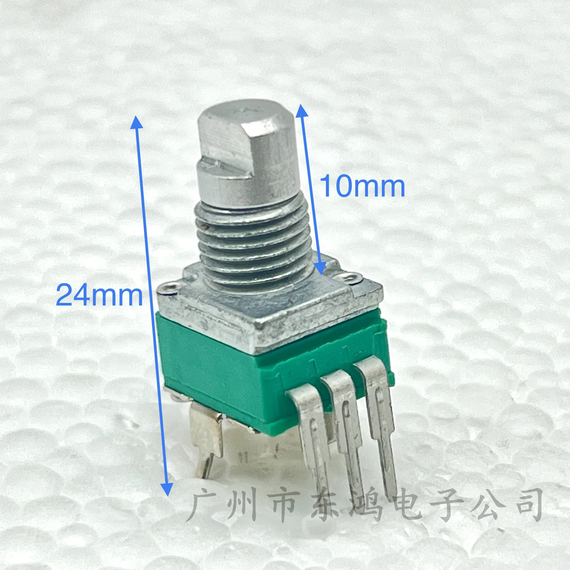 1 PCS 097 vertical single link B50K adjustable Potentiometer with bracket D-axis semi axis precision audio potentiometer