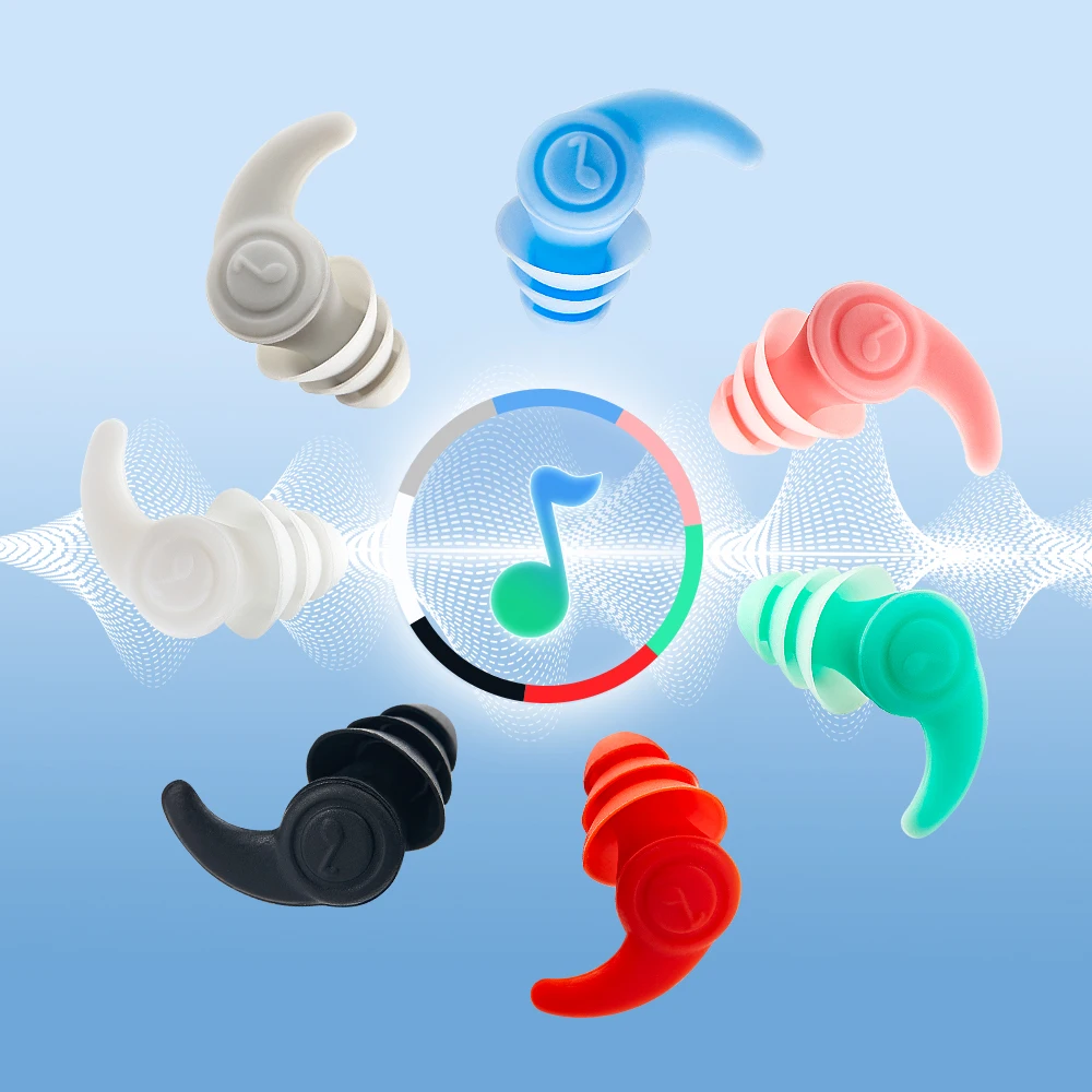 Soundproof Sleeping Ear Plugs Noise Reduction Red For Sleep Swimming Waterproof Earplugs Special Mute Soft Anti Snore Protection