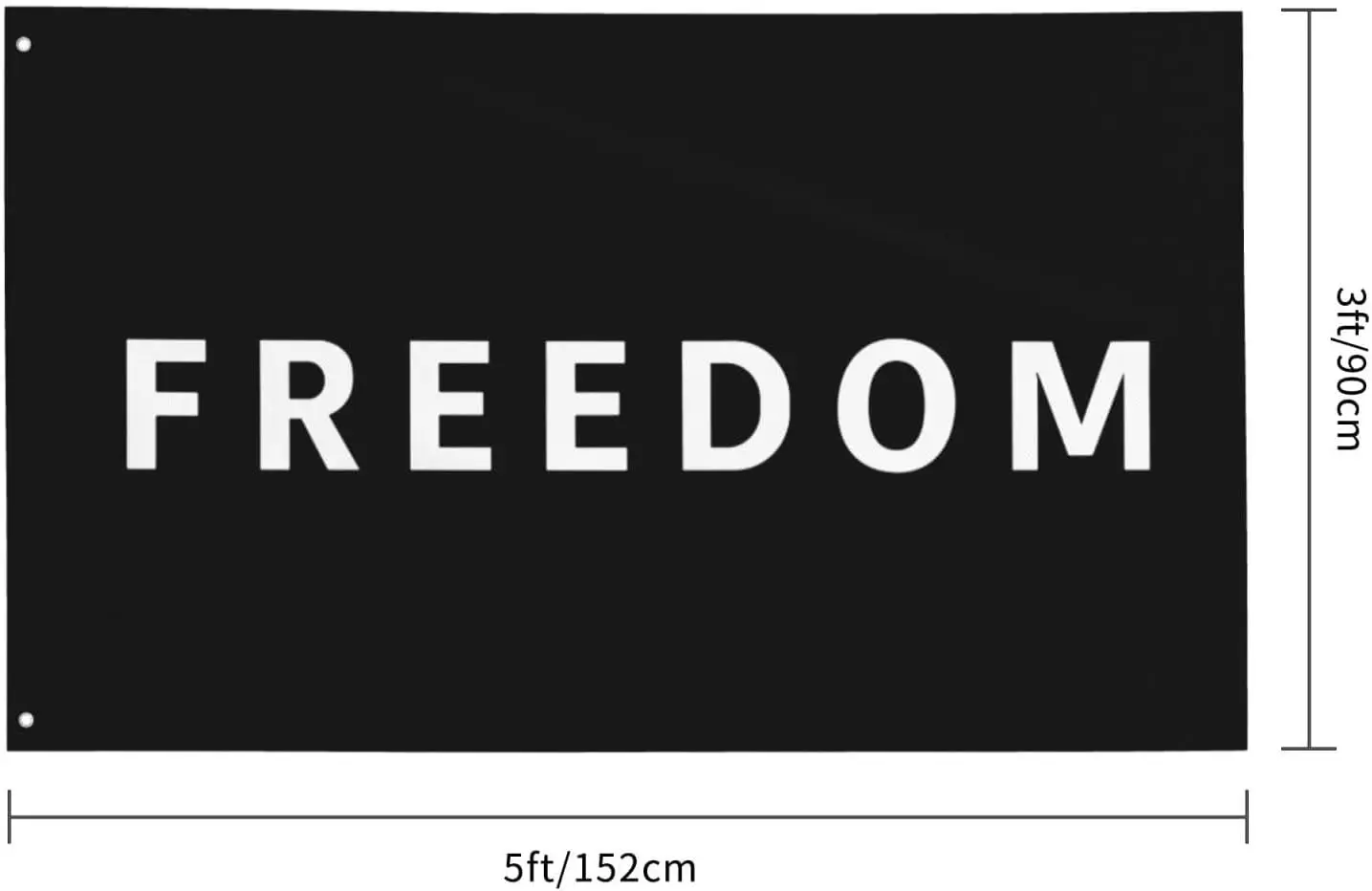 Flagicts 100% Polyester Charlie Kirk Freedom Flag