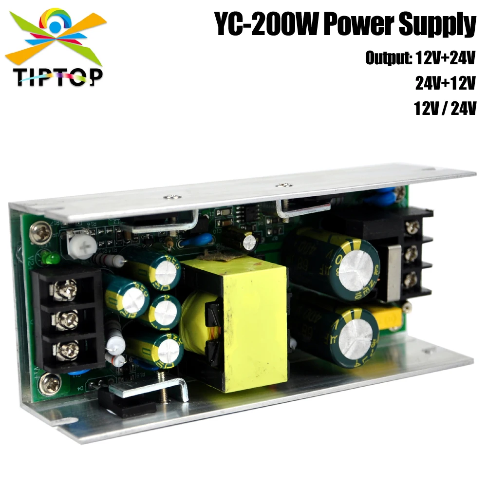 

TIPTOP YC 200W Led Moving Head Light Power Supply for Model:9 Head Bird/Led Spider Moving Head/Bar Beam/COB Par Cans