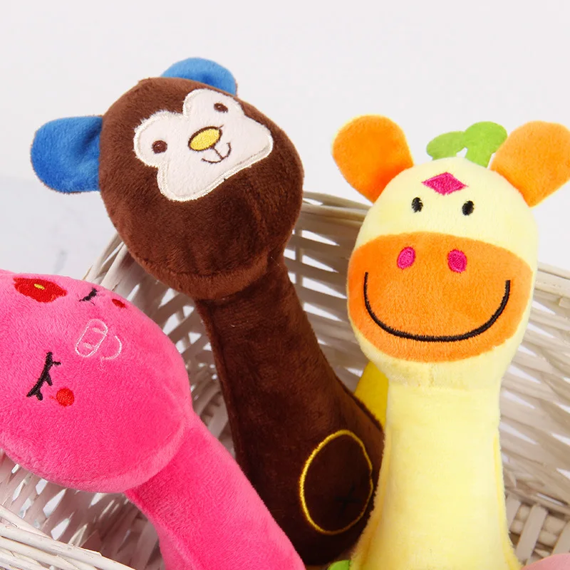 Pet toys, plush dog toys, laughing faces, cartoon animals, dog toys