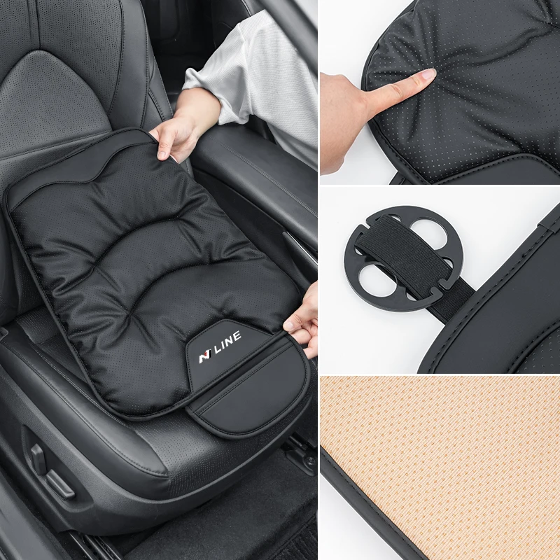 وسادة سيارة غير قابلة للانزلاق كرسي مريح مخملي مقعد تلقائي interio لشركة هيونداي Nline IX35 I30 I20 توكسون أكسنت إلنترا جيتز جينيسيس