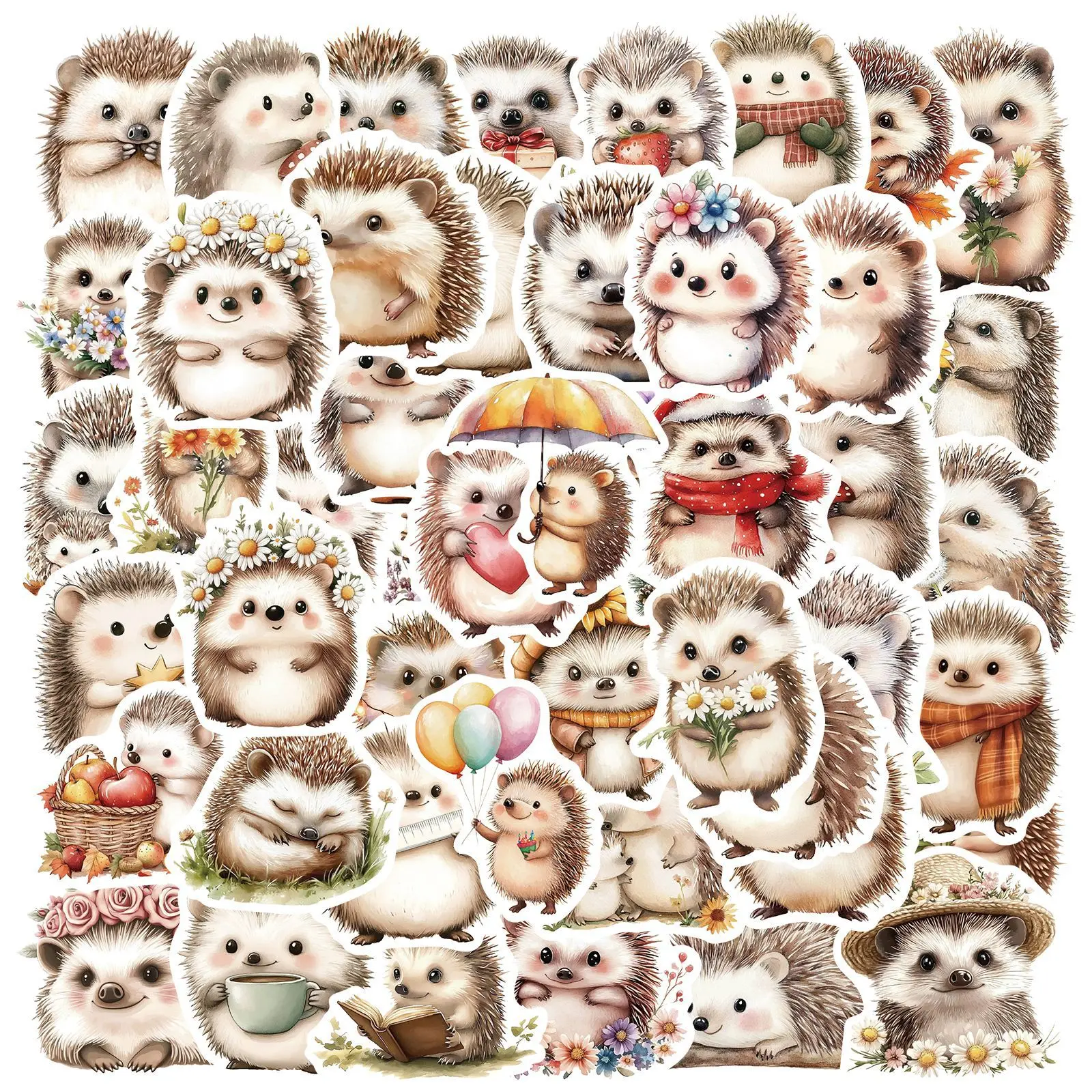 50pcs Hedgehog Animes Cartoon Animals Graffiti Stickers Phone Guitar Laptop Notebook Suitcase Cup Waterproof Sticker Decals Toys