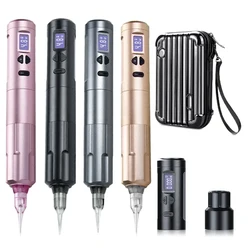 Professional K6003 Tattoo Machine 3.5mm Stroke Wired Wireless Dual Mode Tattoo Pen Hollow Cup Motor for Permanent Makeup