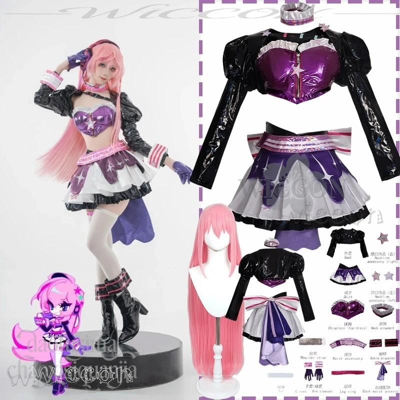 Christmas Anime Project Sekai Crossover Dashh Cosplay Lukka Costume Jirai Kei Girls Fashion Idol Y2K Disguise Sexy Costumes