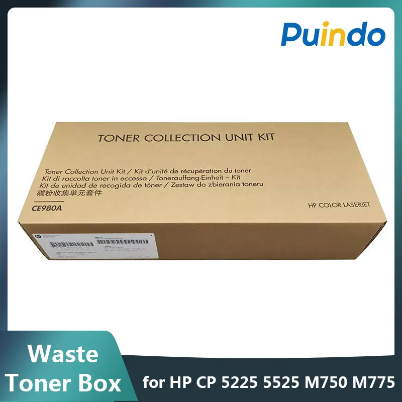 Original New CE980A Waste Toner Box for HP CP 5225 5525 M750 M775 Waste Toner Container