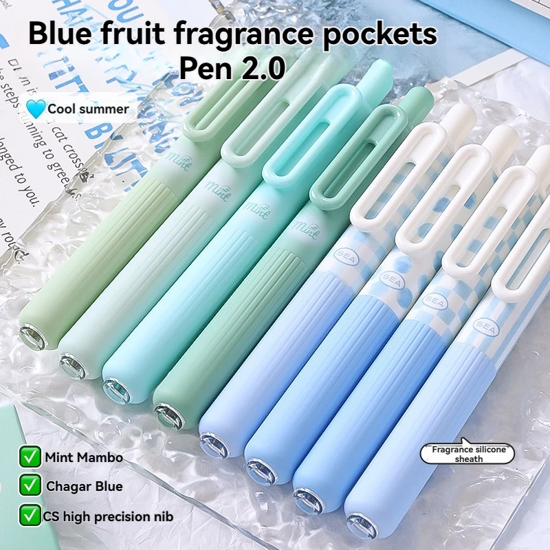 Gel-Stift mit Duft, Taschenstift mit Klickmechanismus, Hochwertiger Schnelltrocknender Marker-Stift für Studenten