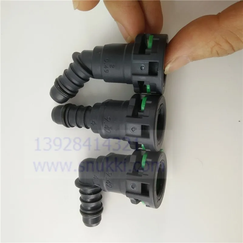 high quality 9.49mm ID8 Fuel line quick connector female connector 3/8 Fuel pipe joint plastic fittings  for Ford 10pcs a lot