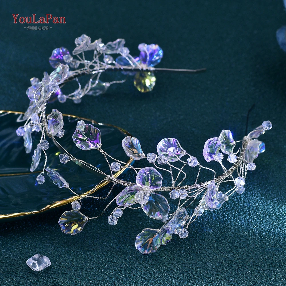 YouLaPan Bridal Hair Hoop Colorful Shell Headdress Wedding Headwear Women Hair Accessories Bridesmaid Headband For Party HP686 ﻿