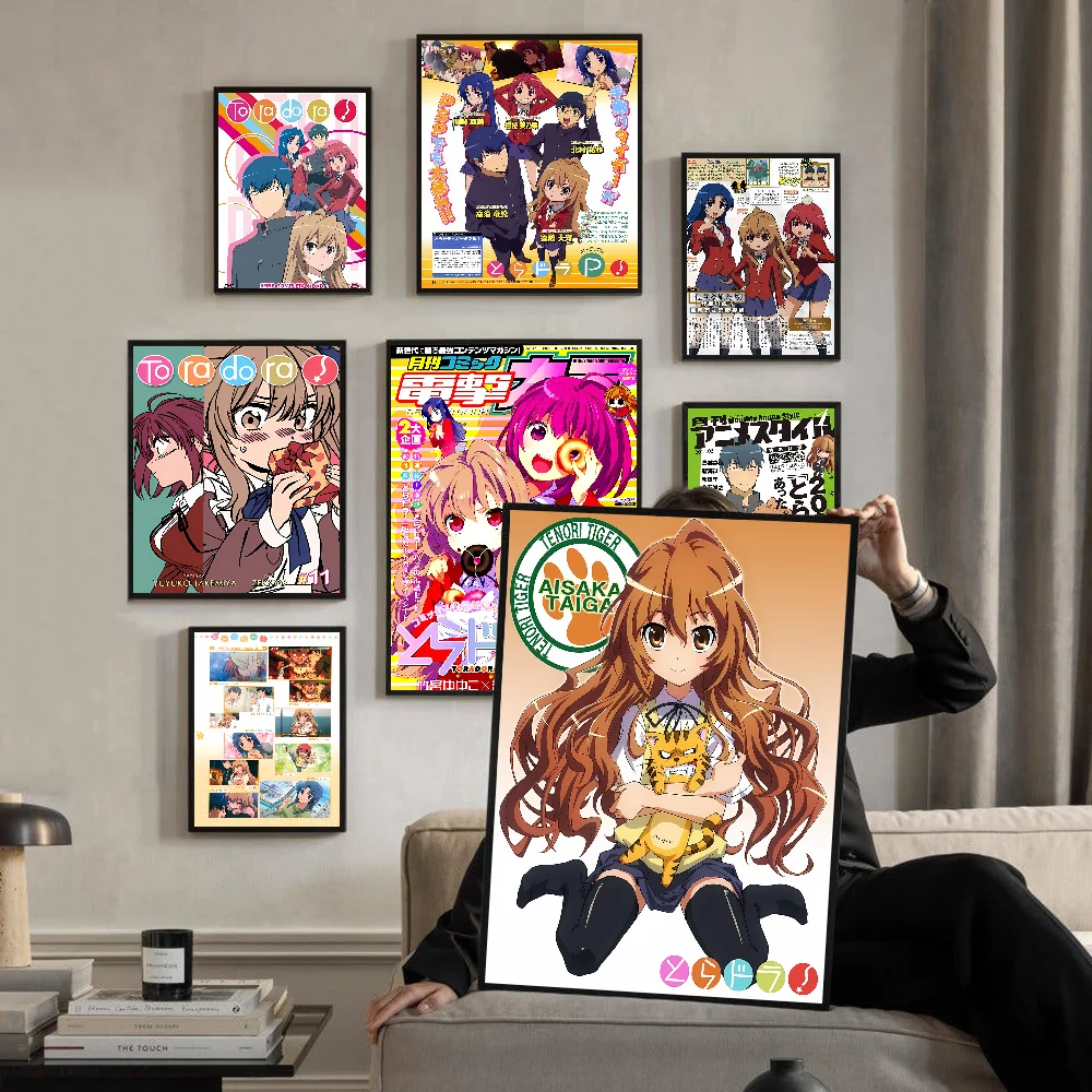 Anime Toradora DIY Sticky Poster Whitepaper Prints Posters Artwork Nordic Home Decor