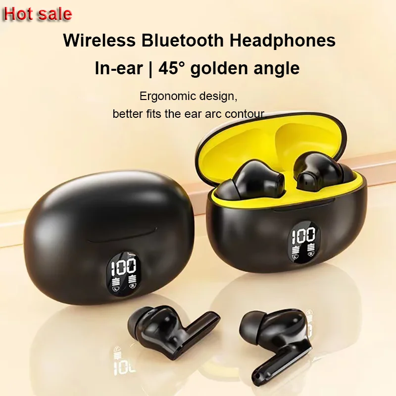 Bluetooth Earphones Wireless Headphone Bluetooth-5.3 Noise Cancelling Headsets HiFi Surround Stereo Earbuds TWS Pods HS510 Pro