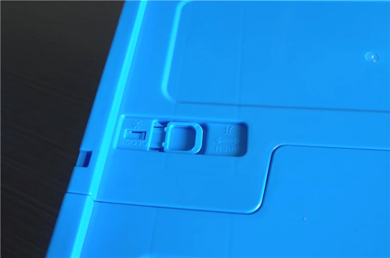 Foldable and Stackable Plastic Turnover Container Attached Lid Plastic Container Storage Boxes Solid Plastic Moving Boxes