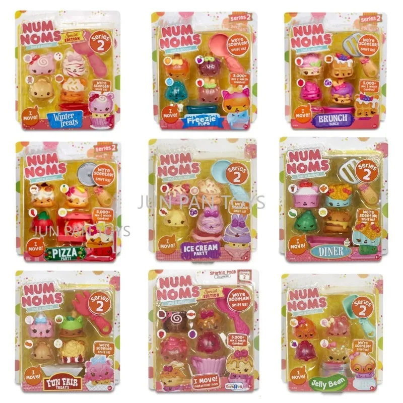 Num Noms Smell So Delicious Série 2 Perfumado Pizza Party Brunch Bunch Freezie Pops Winter Treats Edição Especial Mini Figura Brinquedo