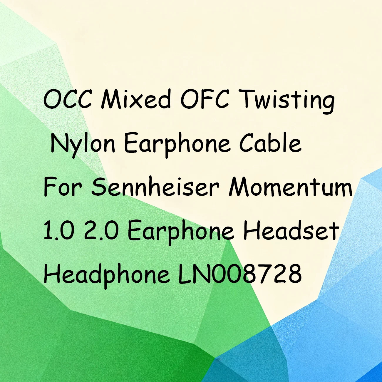 

OCC Mixed OFC Twisting Nylon Earphone Cable For Sennheiser Momentum 1.0 2.0 Earphone Headset Headphone LN008728