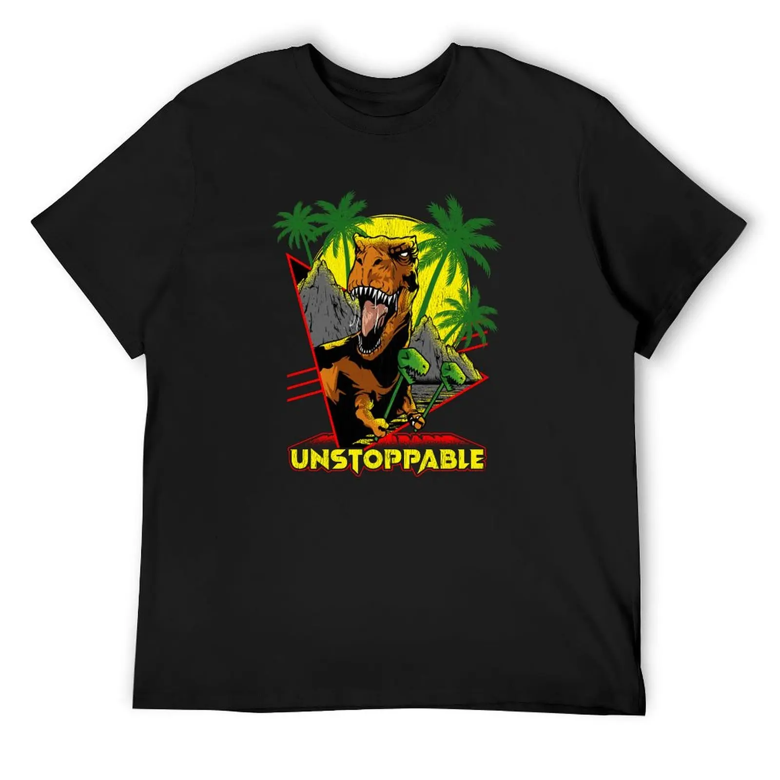 Unstoppable TRex Funny Short Dinosaur Arms Joke T-Shirt man clothes vintage t shirts Blouse korean fashion anime shirts men