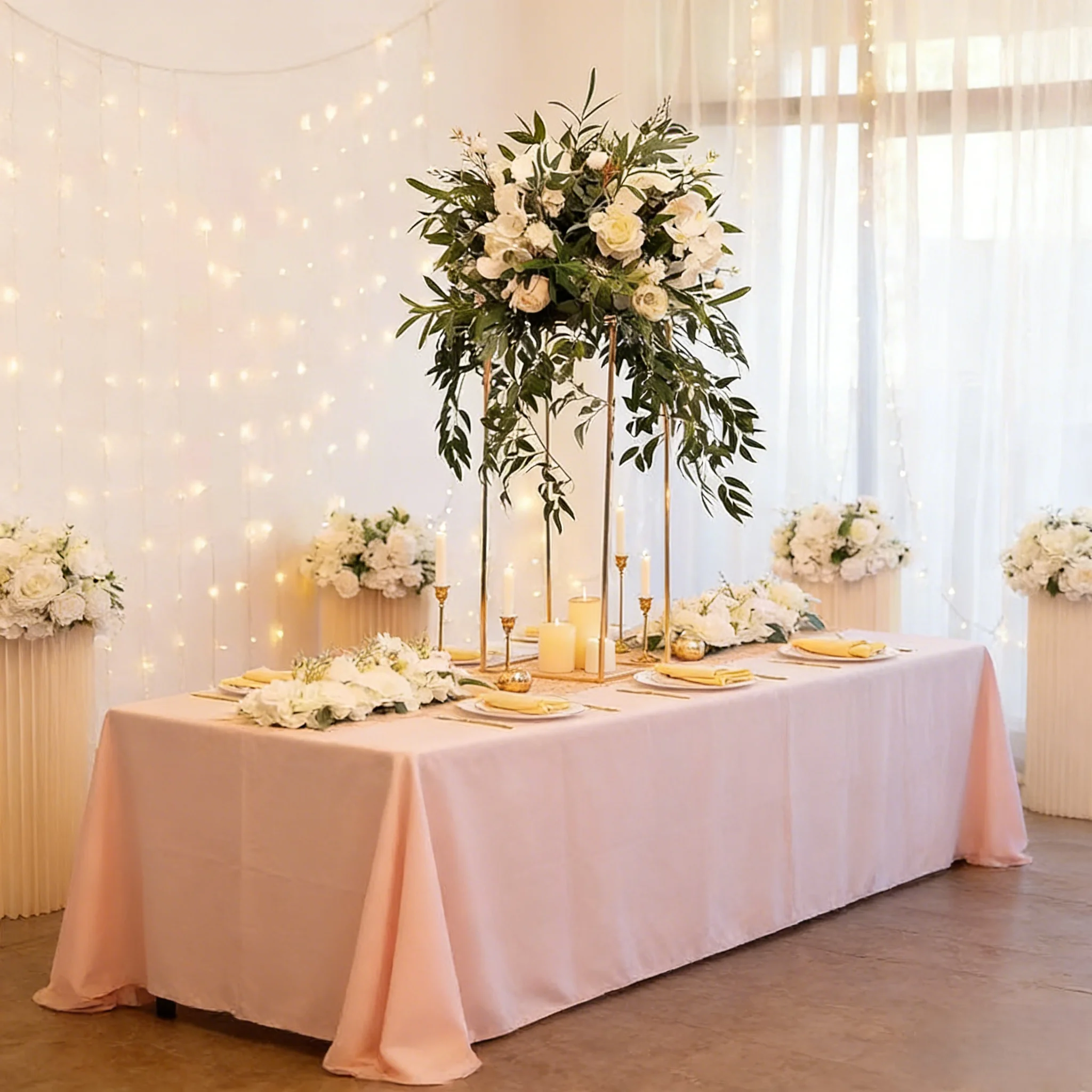 8pcs Iron Square Home Decor Flower Frame Wedding T-Stage Pathway Guide Stage Event Window Display Stand Ceremony Decor Props
